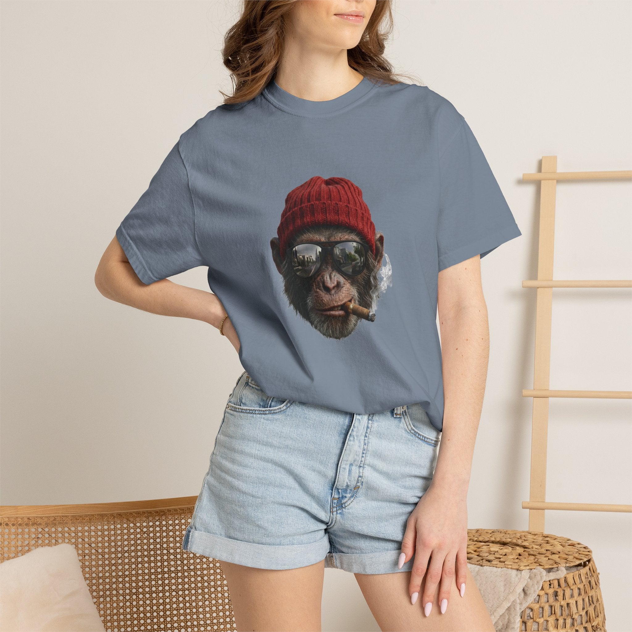 Cool Chimp with Beanie & Sunglasses T-Shirt